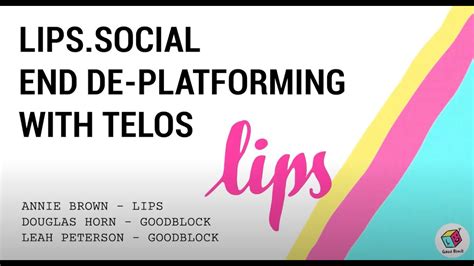 Lipssocial End De Platforming With Telos Net Youtube