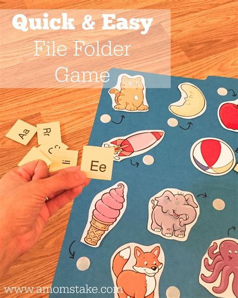Easy File Folder Game And Velcro Brand Classroom Makeover Contest A