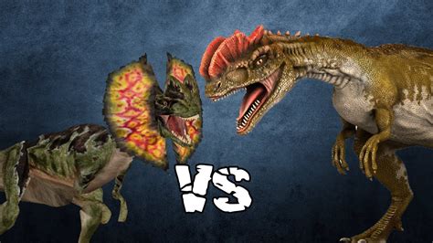 Dilophosaurus Fight Jurassic World Vs Real Life Spore Youtube