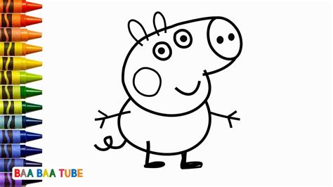 George Peppa Pig Drawing Easy