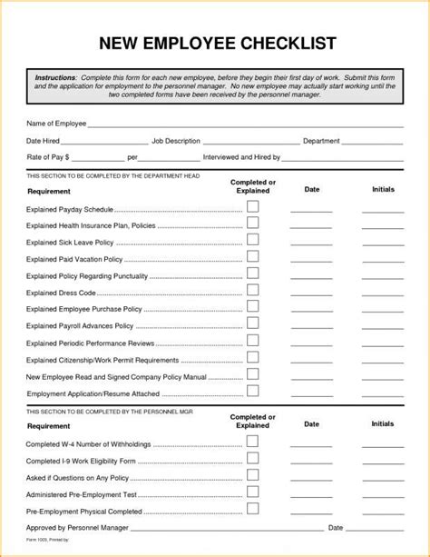 New Employee Form Checklist Nc 2022 Employeeform Net Vrogue