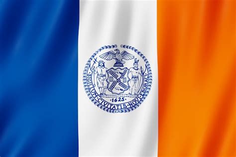 Bandera De La Ciudad De Nueva York Nueva York Eeuu Foto Premium