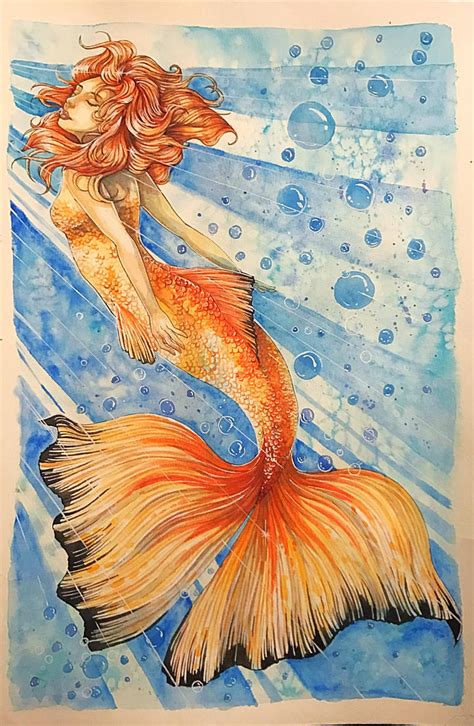 Goldfish Mermaid By Imandarr On Deviantart