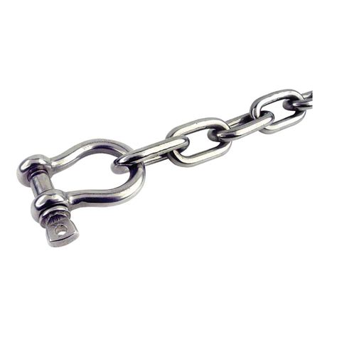 Seachoice 316 In X 4 Ft Anchor Lead Chain In Stainless Steel 44103