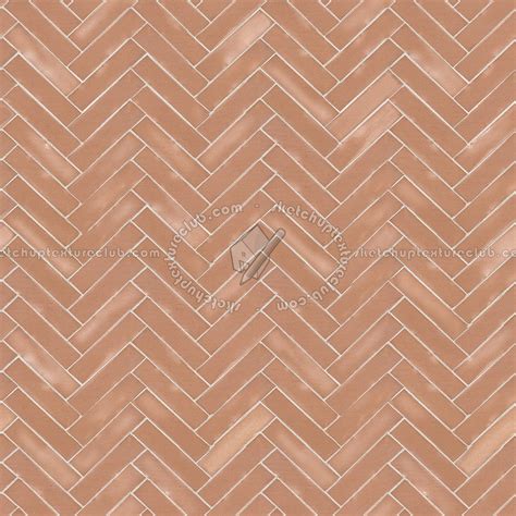 Terracotta Herringbone Tile Texture Seamless 16067