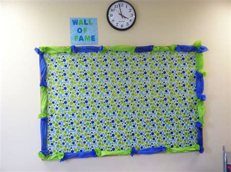 Wrapping Paper Bulletin Board With Tissue Paper Border Classroom