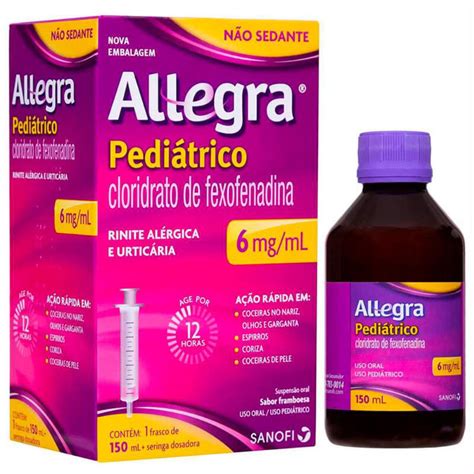Comprar Allegra pediatrico mg suspensão frasco com ml Sanofi