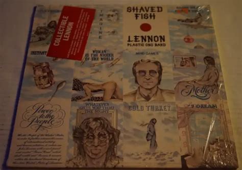 John Lennonplastic Ono Band Shaved Fish Lp Shrink Hype Apple Sw 3421
