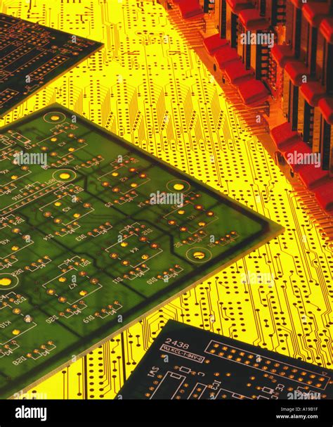 Electronics Printed Circuit Boards Stock Photo Alamy