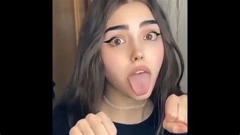 sexy girl sticking out tongue 😛😜😝 shorts tiktok youtube