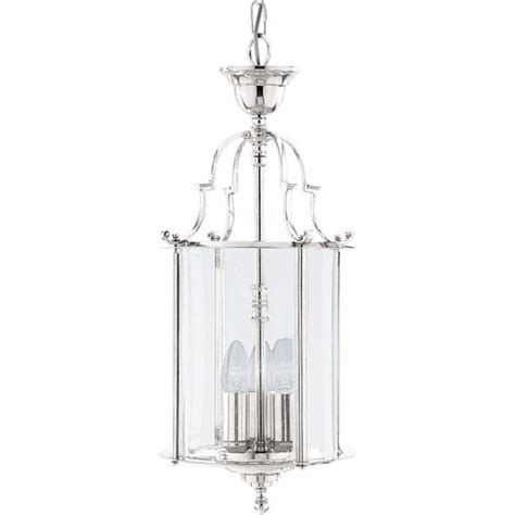 searchlight lighting 3003 10cc 3 light solid brass ceiling pendant in polished chrome and clear