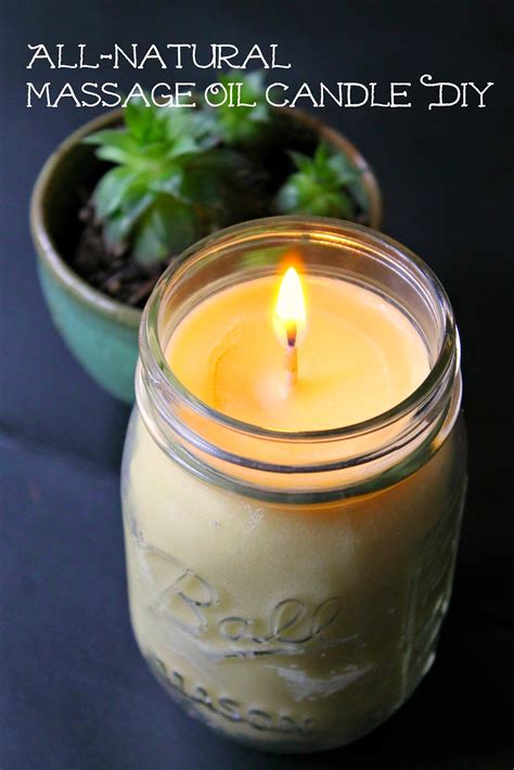 madame heather all natural massage oil candle {diy}
