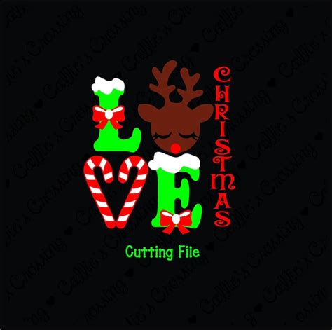 Christmas LOVE SVG Cutting File Christmas Svg Christmas - Etsy