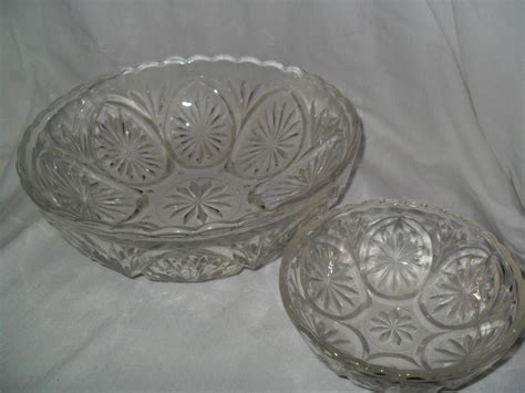 Pressed Glass Bowl Bowls Home Living Trustalchemy Com