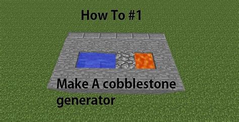 How To Make A Cobblestone Generator Minecraft Blog