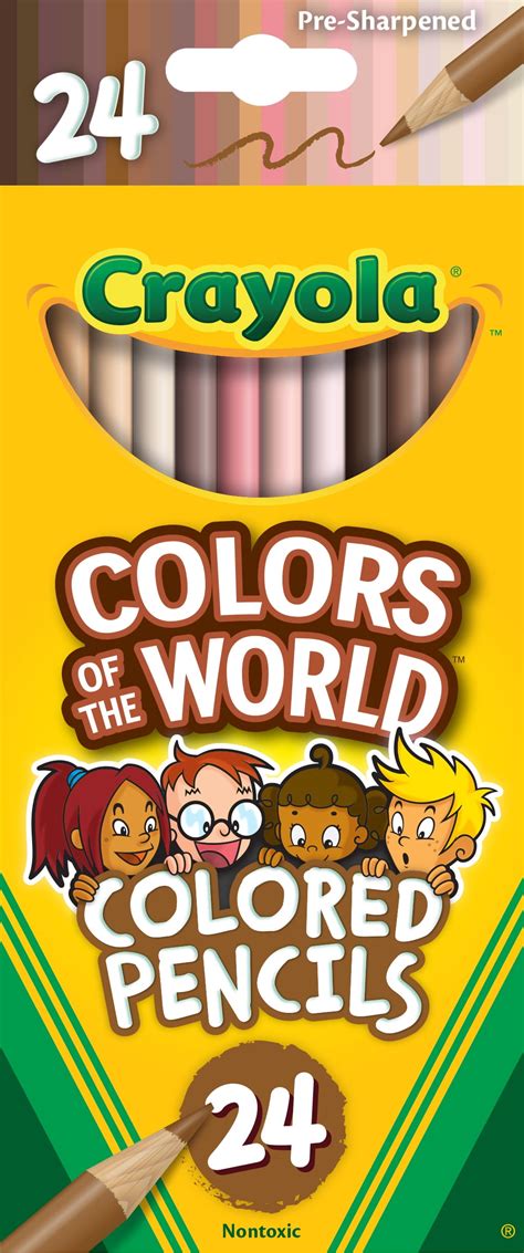 Crayola Colors Of The World Colored Pencils Assorted Colors Beginner