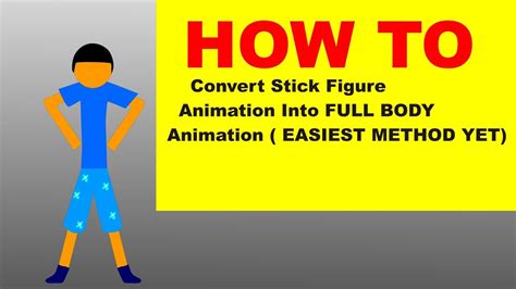How To Convert Stick Figure Into Full Body Animation Youtube