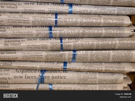 Stack Newspapers Image And Photo Free Trial Bigstock