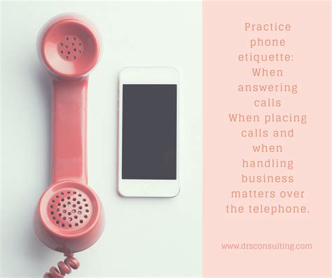 Telephone Etiquette And Tips Drs Etiquette And Image Consulting