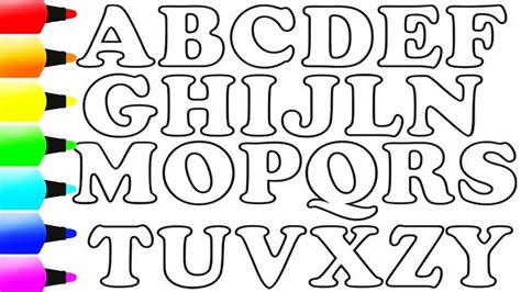 Abcdefghijklmnopqrstuvwxyz Super Easy Draw And Paint Alphabet A To Z