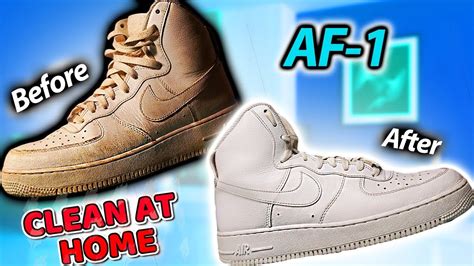 How To Clean Air Force Ones At Home Youtube