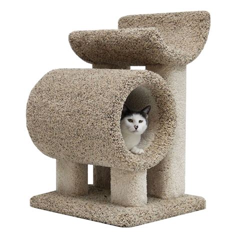 Wooden Cat Furniture For Big Cats With Tube And Cradle