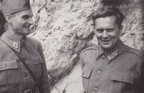 yugoslav partisan commander marshal tito and his chief of … stock image look and learn