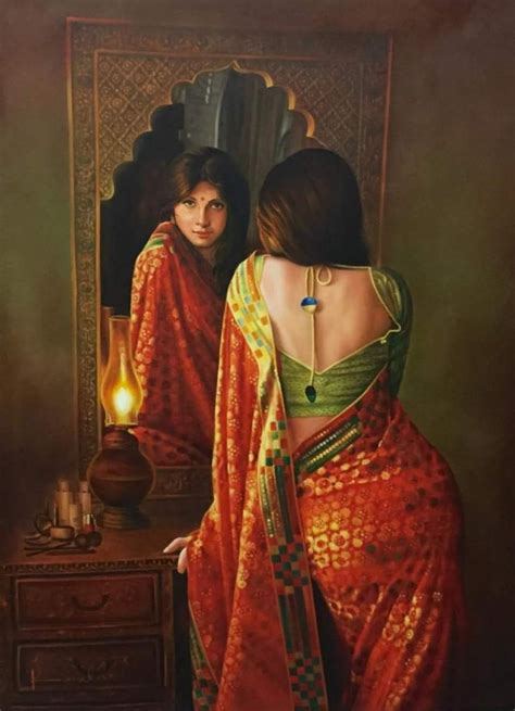 Kamal RAO Part 2 Indian Women Painting Woman Painting Indian Art