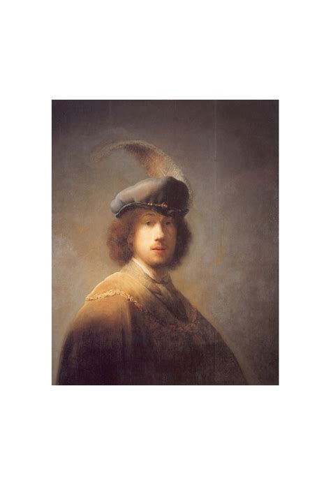 Self Portrait With Plumed Beret 1629 By Rembrandt Harmenszoon Van
