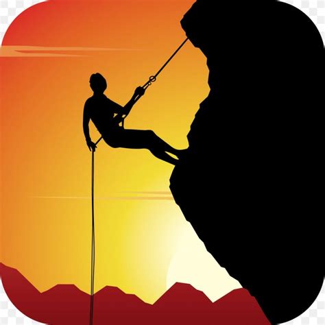 Silhouette Climbing Royalty Free Mountaineering Png 1024x1024px