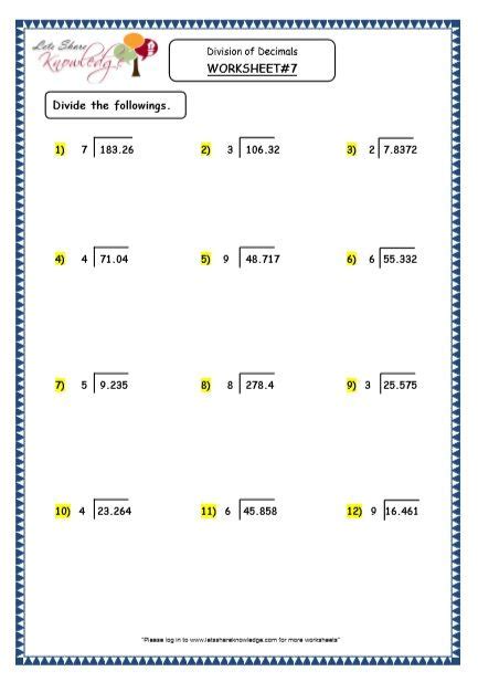 Creative Division Grade 4 Worksheets The Blackness Project