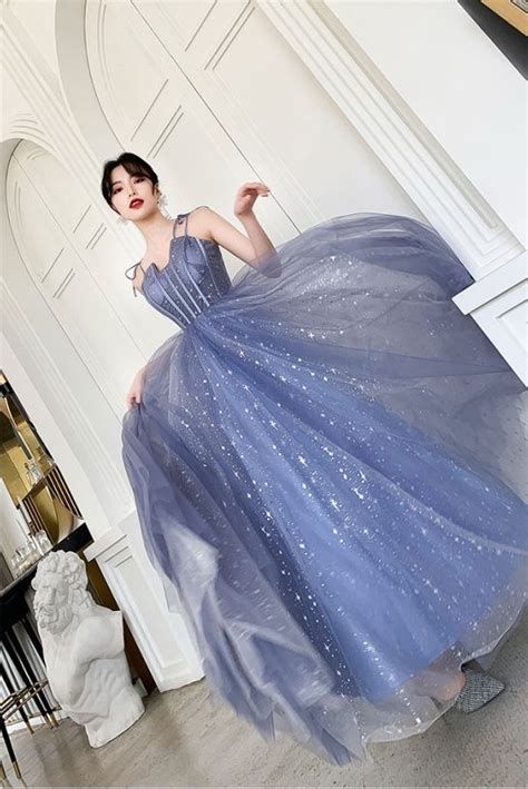 Most Beautiful Blue Prom Dresses Blue Evening Dresses Pink Evening