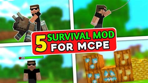 Top 5 Best Survival Mods For Minecraft Pe Minecraft Survival Mods