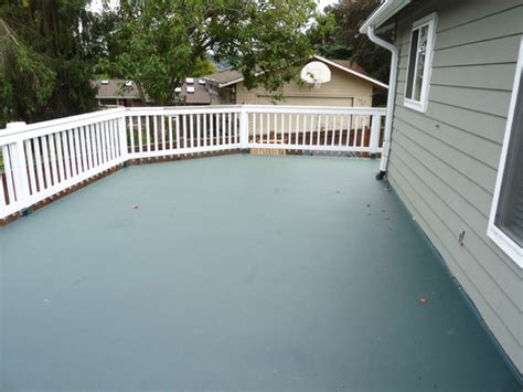 Wood deck over waterproof membrane. PolyCoat for Eco-Friendly Deck Waterproofing