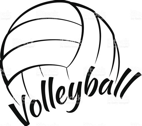 Neon illustration on a black background. Volleyball Drawing - ClipArt Best