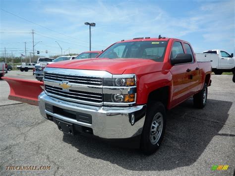 2017 Chevrolet Silverado 2500hd Work Truck Double Cab 4x4 In Red Hot
