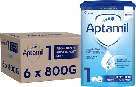 Aptamil 1 First Baby Milk Powder From Birth 800g Pack Of 6 Amazon