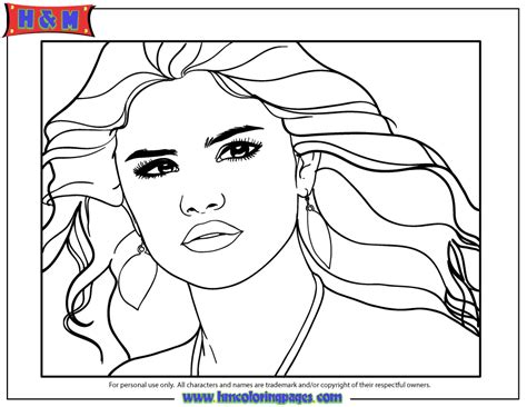 Coloring Pages Of Selena Gomez Coloring Home