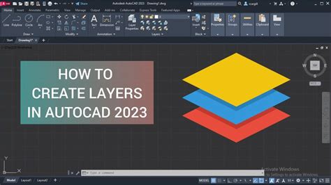 How To Create Layers In Autocad 2023 Youtube