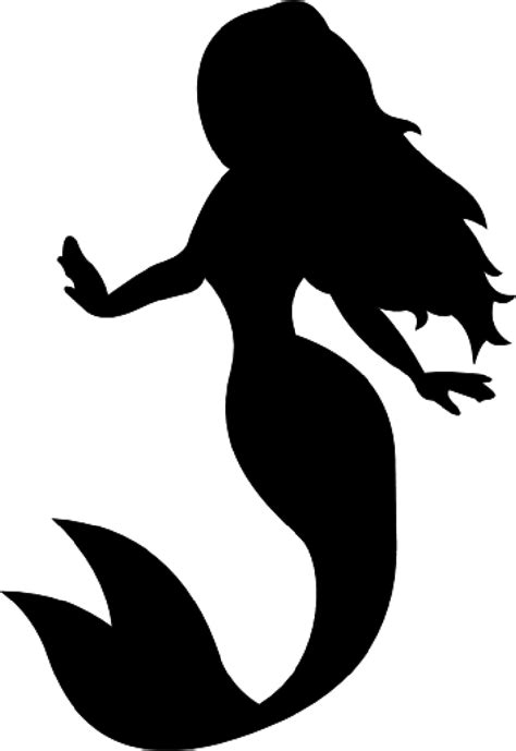 Ariel Little Mermaid Silhouette Clip Art