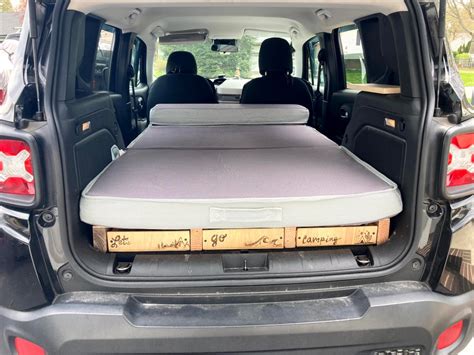 Almost Completed A Removable Bed Platform For My Jeep Renegade To Camp