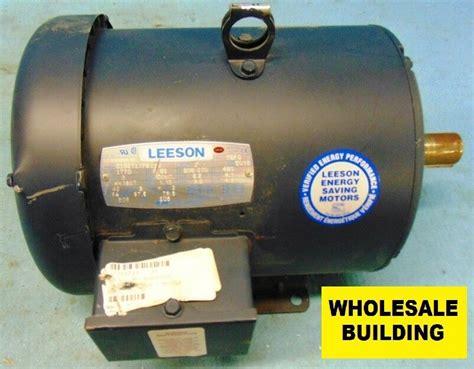 Leeson G13000800 Motor 3 Hp 1770 Rpm 208 230460 Volts 182t Frame