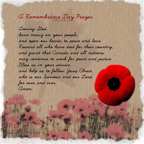 A Remembrance Day Prayer November 11 Prayers And Quotes Pinterest