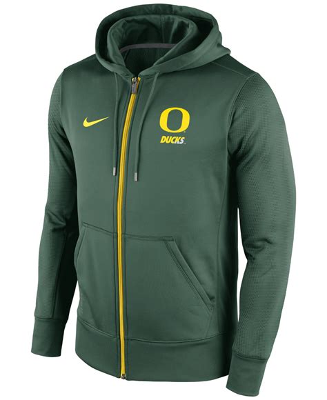 Lyst Nike Mens Oregon Ducks Sideline Ko Full Zip Hoodie In Green For Men
