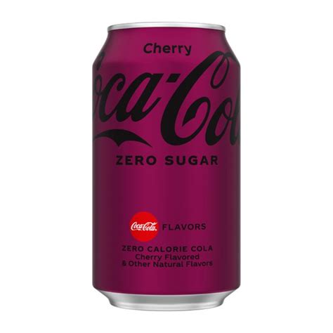 Coca Cola Cherry Zero Sugar Soda 12oz Cans 18 Units