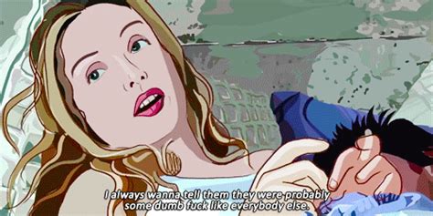 julie delpy waking life s find and share on giphy