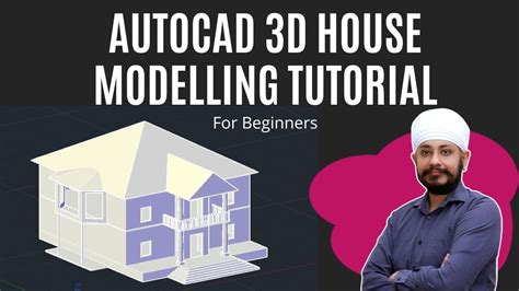 Autocad 3d House Modelling Tutorial Youtube