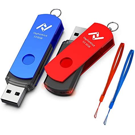 32gb Usb 30 Flash Drive Pack Thumb Drives With Led Light High Speed
