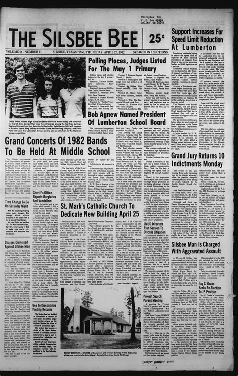 The Silsbee Bee (Silsbee, Tex.), Vol. 64, No. 11, Ed. 1 Thursday, April
