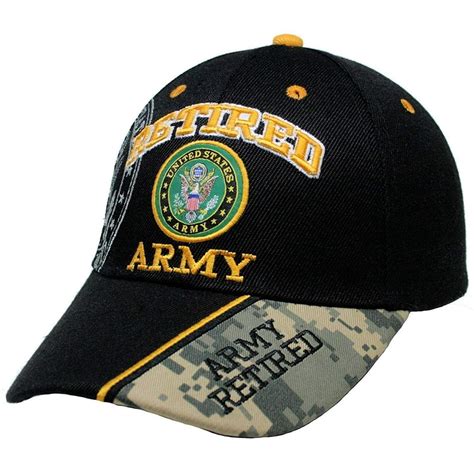 Army Retired Caps Army Military
